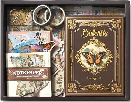 346 Pcs Butterfly Scrapbook Kit