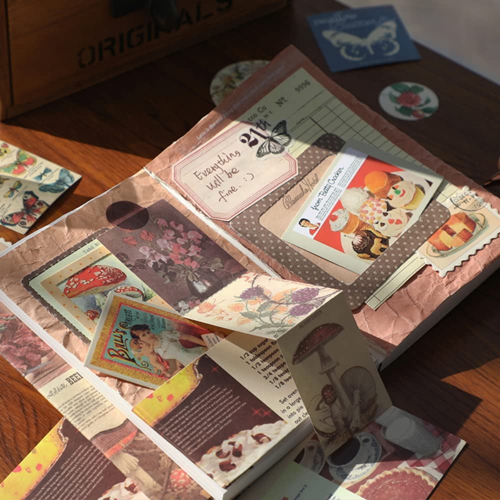 346pcs Vintage Scrapbook Stickers Pack