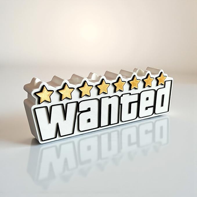 3D GTA San Andreas Wanted Theme Table Top