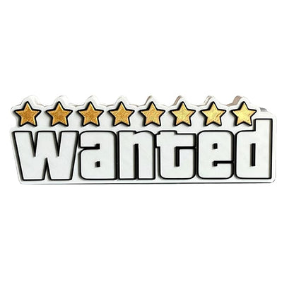 3D GTA San Andreas Wanted Theme Table Top