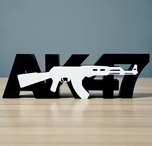 3D AK47 Theme Table Top