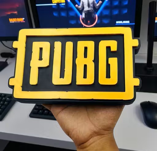 3D PUBG Game Logo Theme Table Top