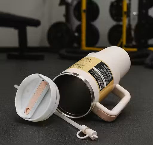 1200 ML Stainless Steel Tumbler with Handle & Straw