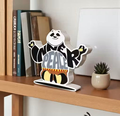 3D Cute Kung Fu Panda Logo Theme Table Top