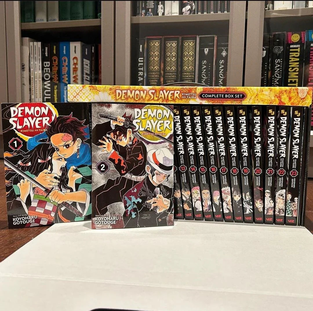 Demon Slayer Manga  Box Set (1–23 Volumes) – English Paperback Collection